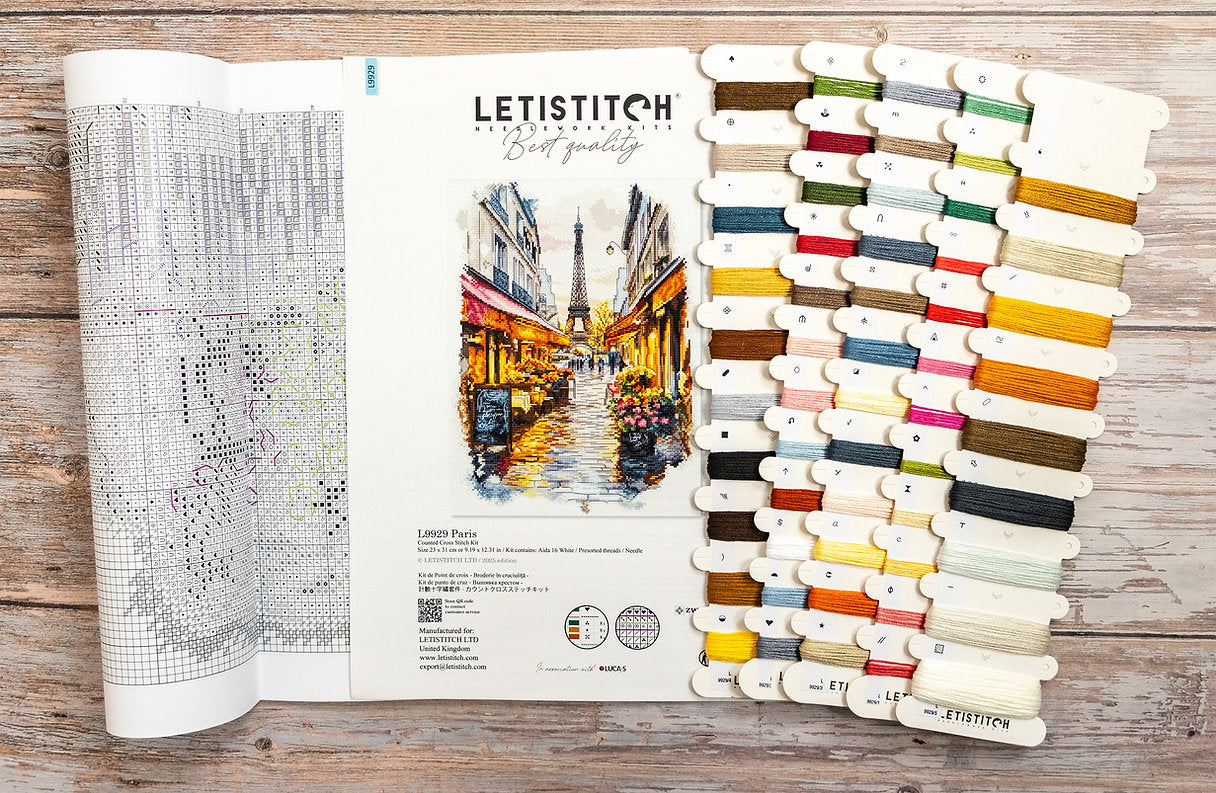 Kit de Punto de Cruz Letistitch "París" - L9929