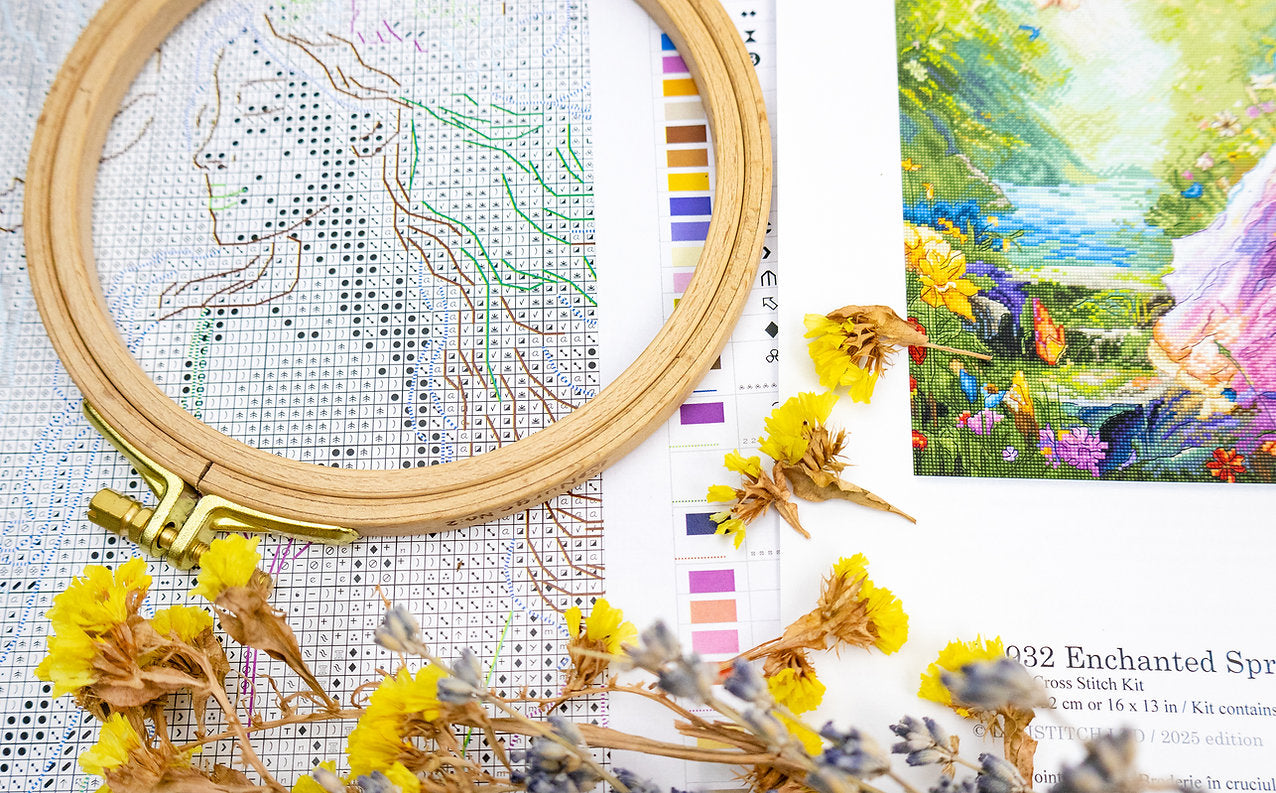 Kit de Punto de Cruz Letistitch "Primavera Encantada" - L9932