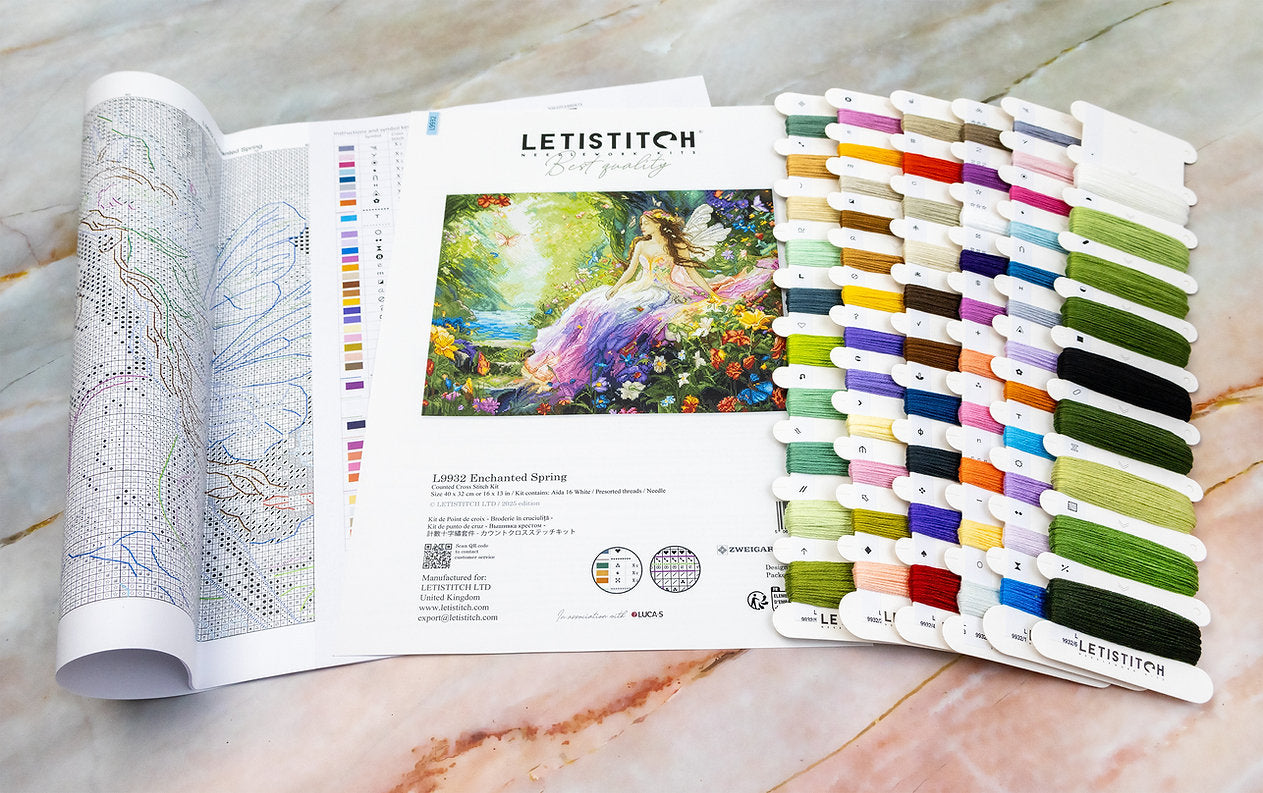 Kit de Punto de Cruz Letistitch "Primavera Encantada" - L9932