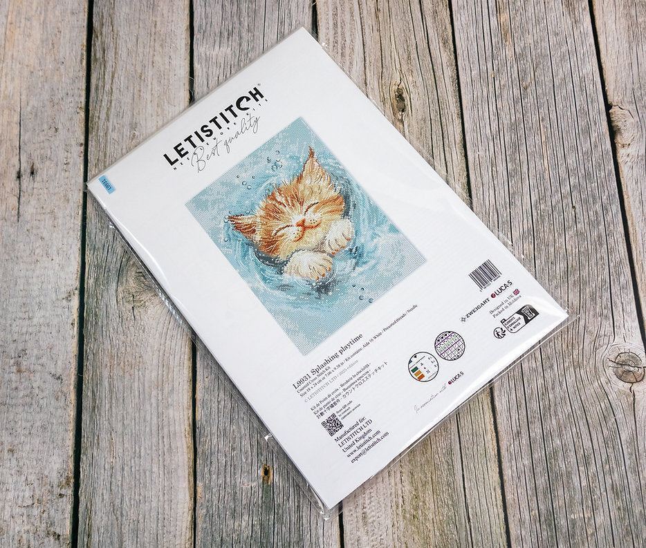 Kit de Punto de Cruz Letistitch "Splashing Playtime" - L9931