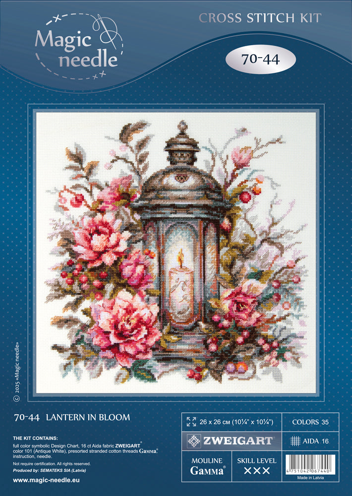 Kit de Punto de Cruz "Lantern in Bloom" 70-44 Magic Needle