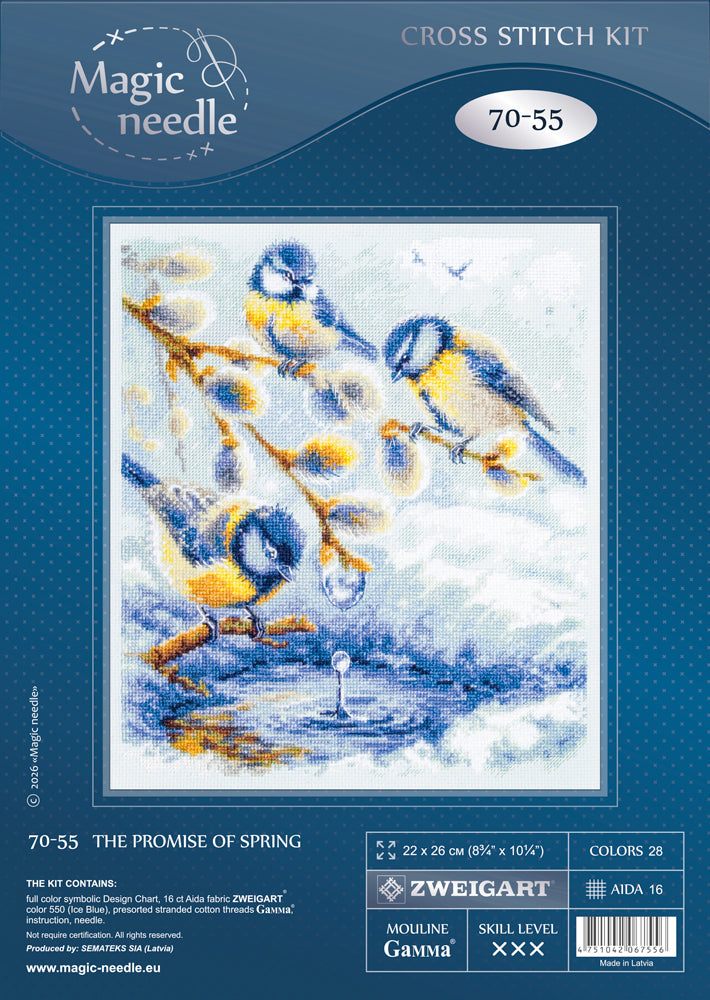 Kit de Punto de Cruz "The Promise of Spring" 70-55 Magic Needle
