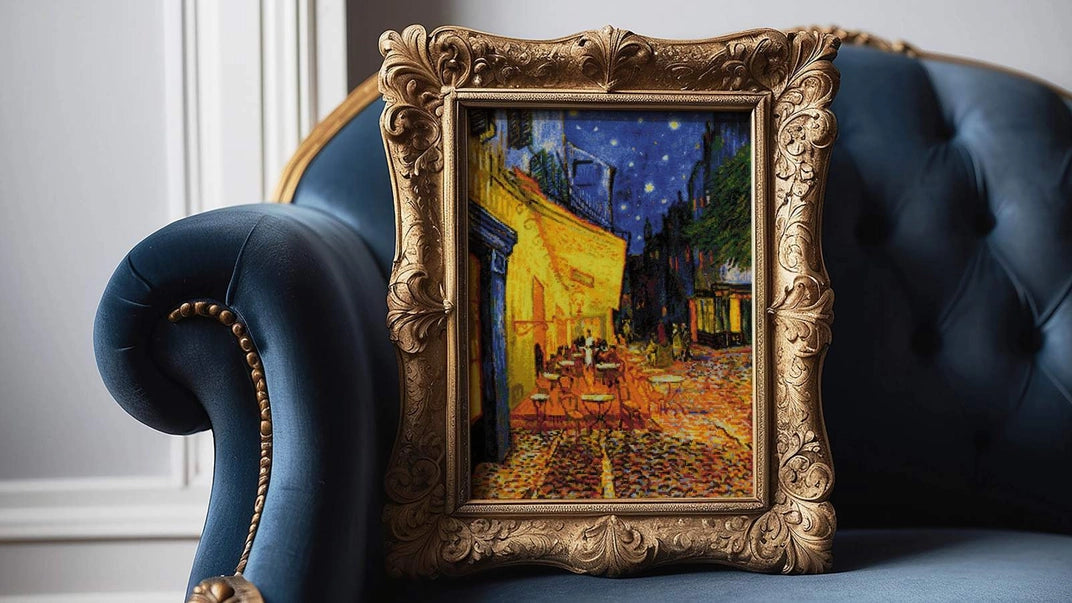 Kit de Punto de Cruz Riolis "Terraza de Café por la Noche de Van Gogh" - 2217
