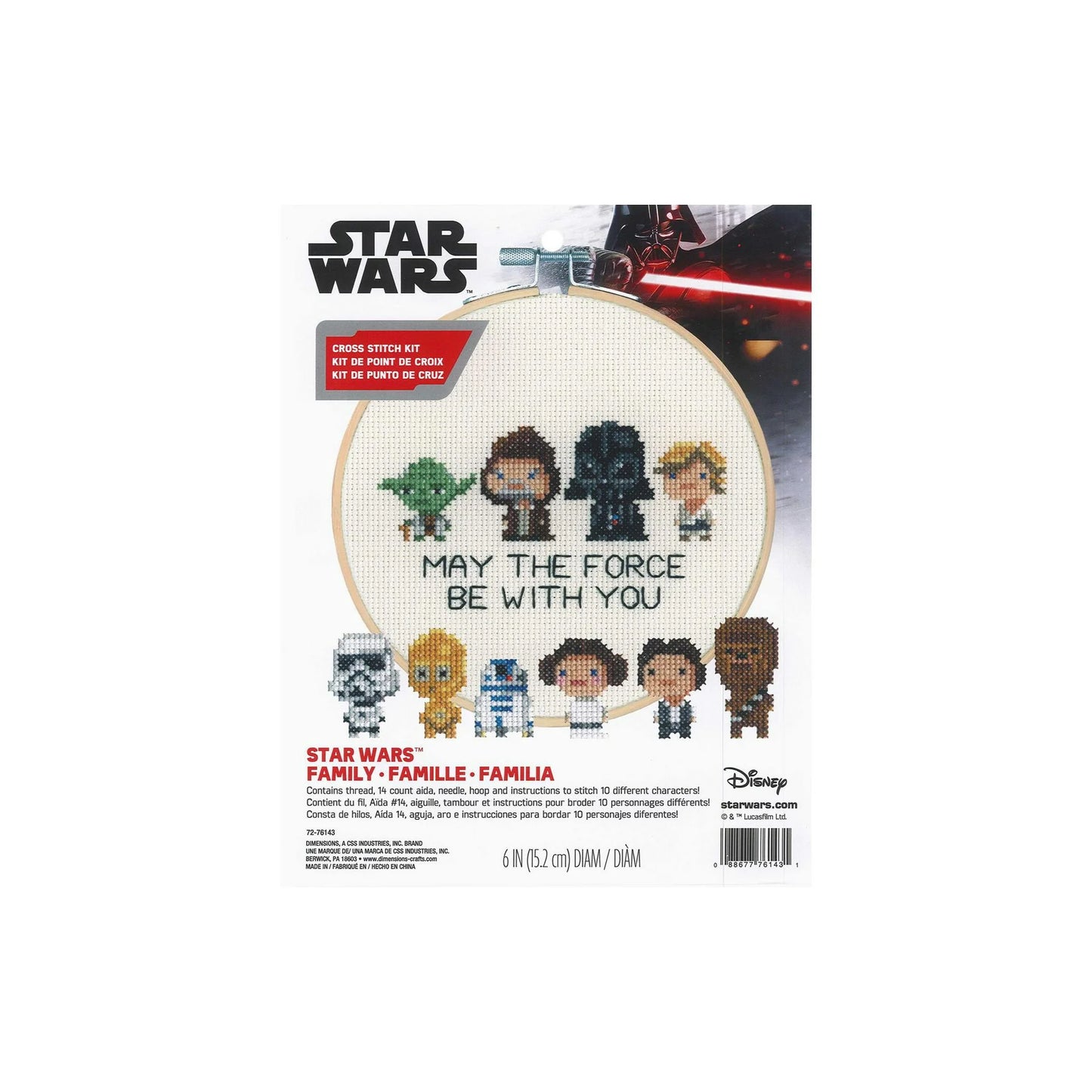 Kit de Punto de Cruz Dimensions - "Star Wars" 72-76143