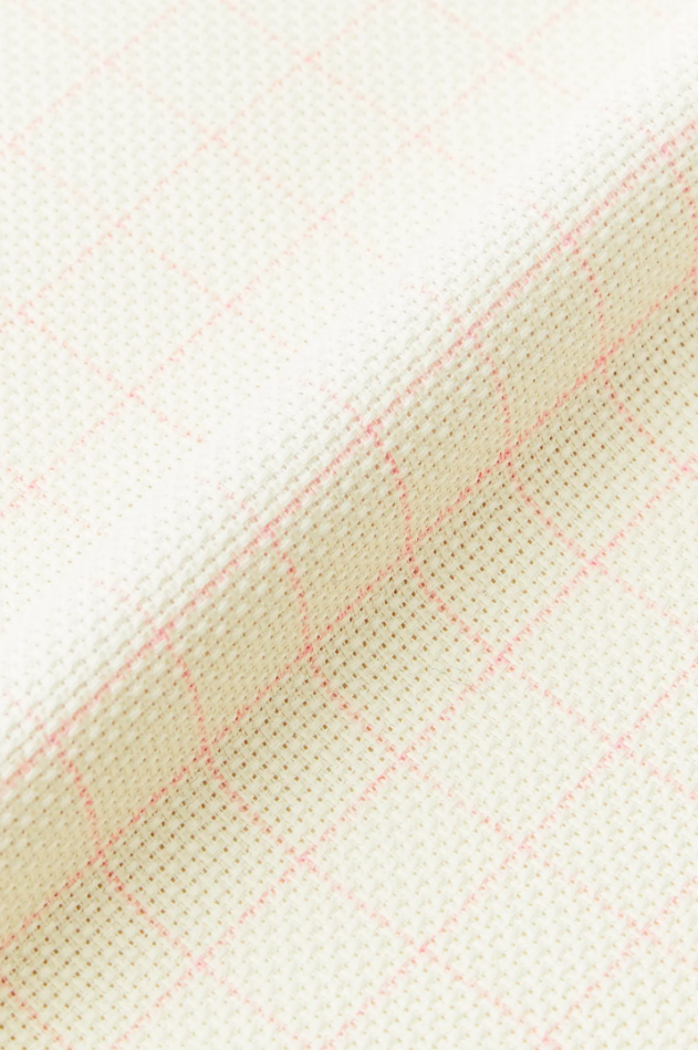 Tela aida 14ct beige premarcada con cuadrados rojos para bordar más fácil y contar puntos