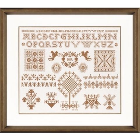 Kit punto de cruz "Sampler in Bronze" - 34906