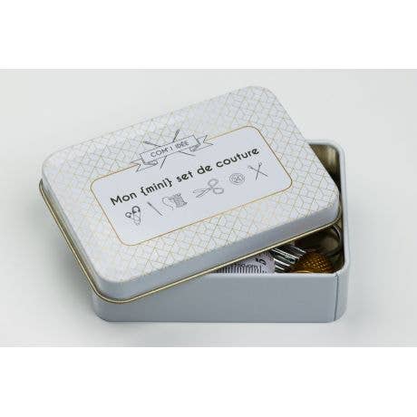 Mini conjunto de costura com 10 acessórios essenciais