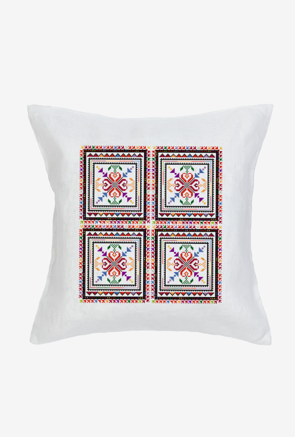 Patrón Gratis de Punto de Cruz Fácil "Azulejo geométrico Tatreez" - DMC