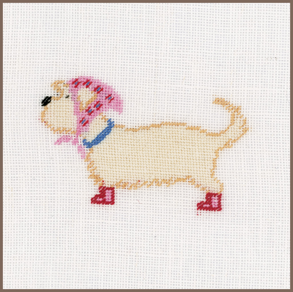 Kit punto de cruz "Dog in Scarf" - PN0148261