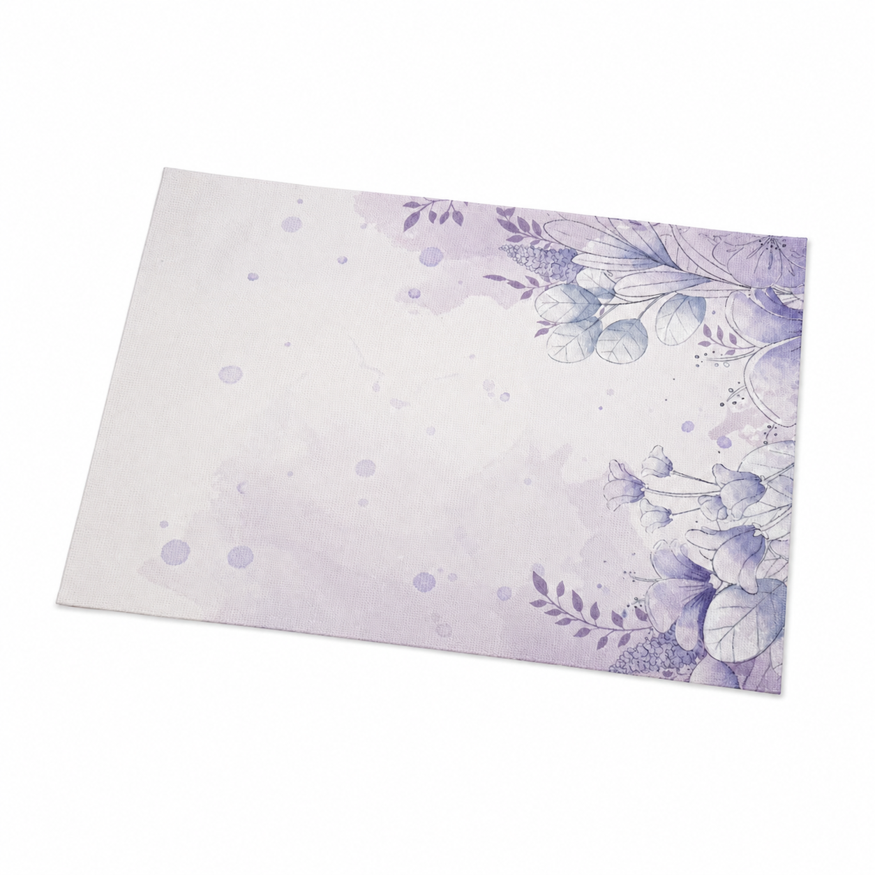 Tela Aida 14ct Impresa Flores Lila 30x40 cm Loisirs Créatifs