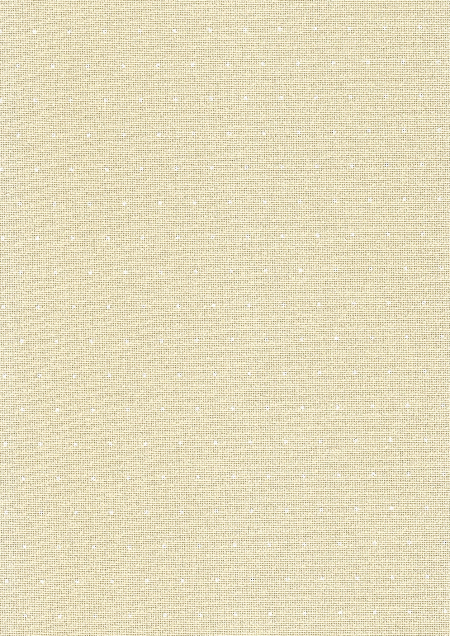 Tela Lugana 25ct Zweigart Wish beige con diseño Mini Dots de puntos blancos para bordado decorativo, punto de cruz y técnicas detalladas