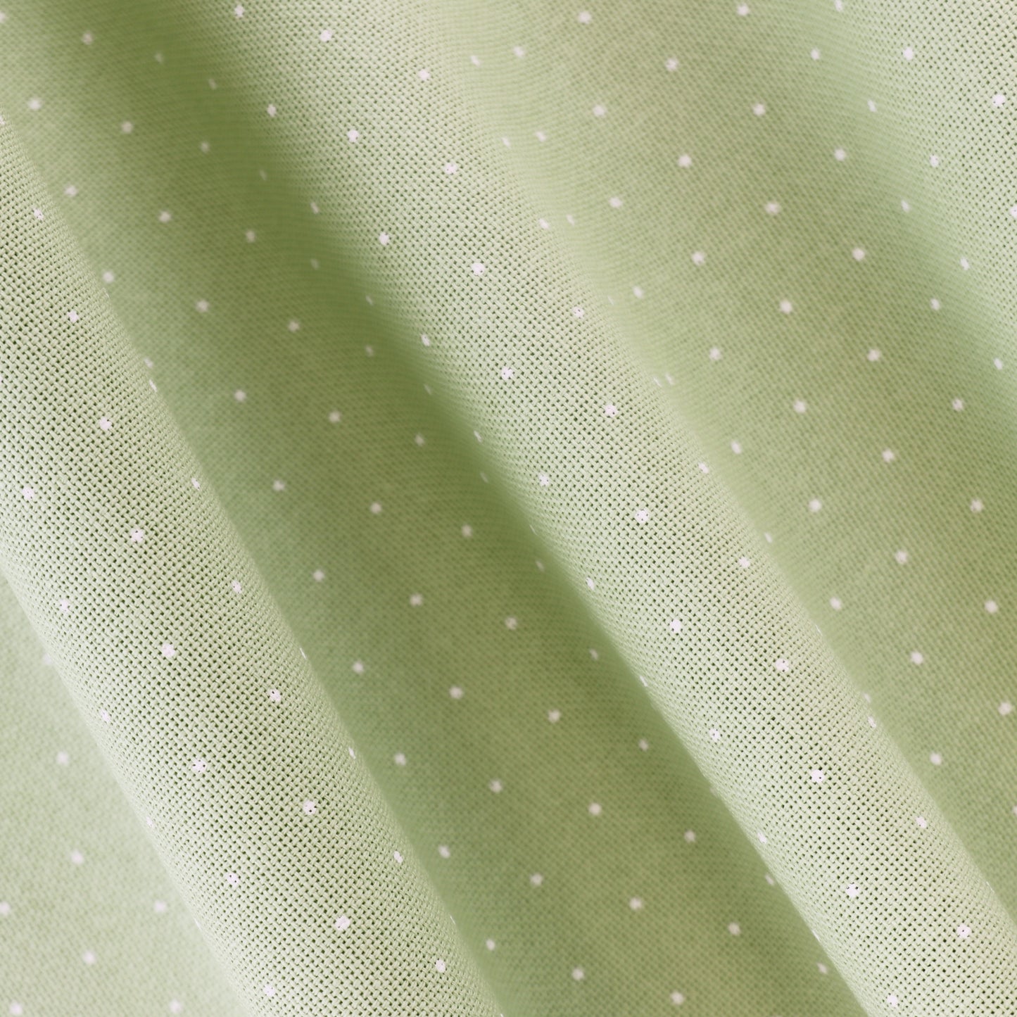 Tela Lugana 25ct Zweigart Wish verde con diseño Mini Dots de puntos blancos para bordado decorativo, punto de cruz y técnicas detalladas