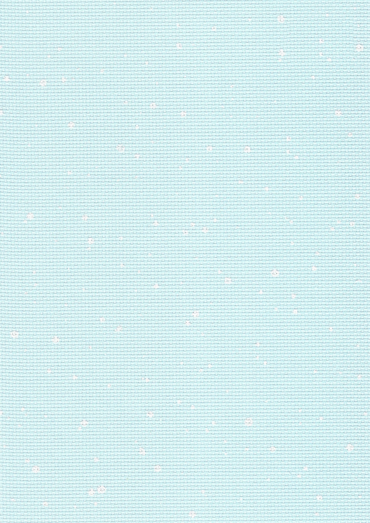 Tela Aida 14 ct Zweigart Splash Azul con motas blancas, ideal para bordado y punto de cruz con temáticas invernales, infantiles o mágicas. 100% algodón