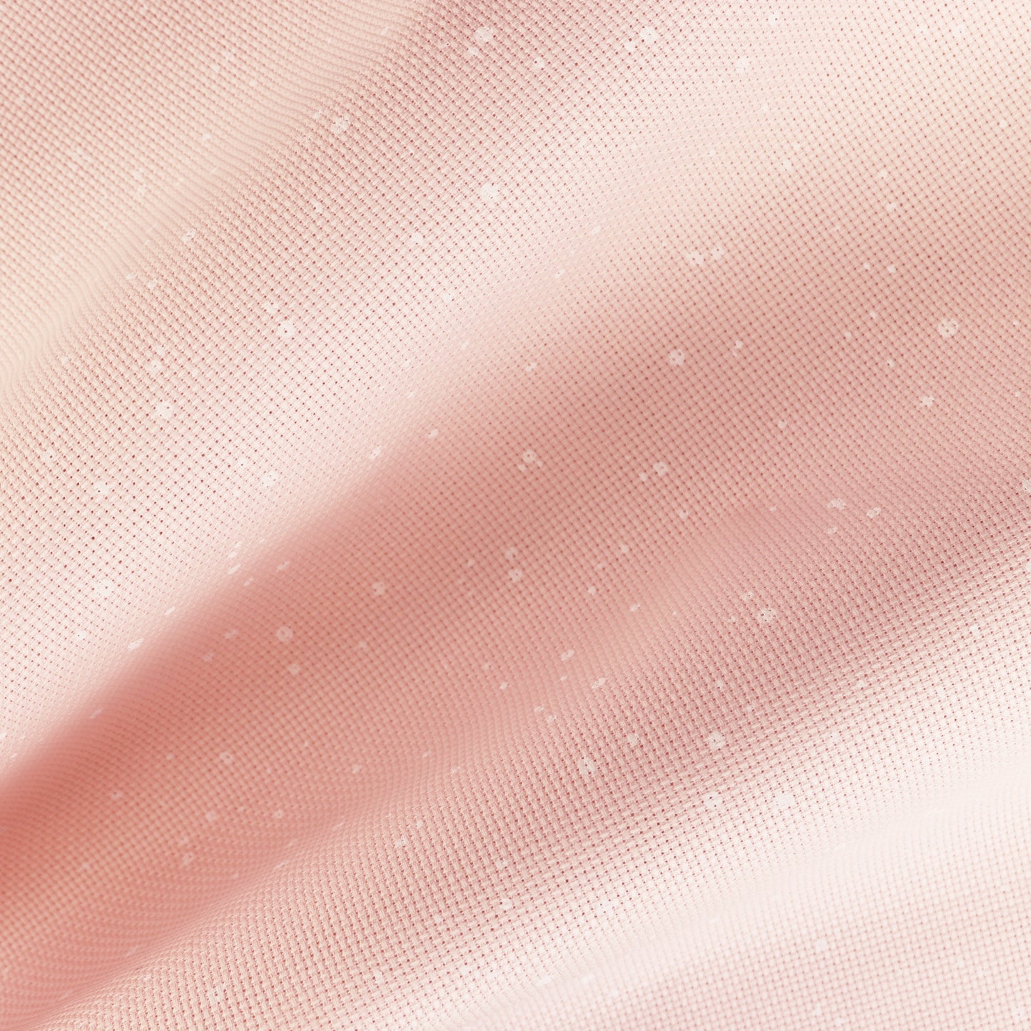 Tela Aida 14 ct Zweigart Splash Rosa con motas blancas, ideal para bordado y punto de cruz con temáticas románticas, infantiles o mágicas. 100% algodón.