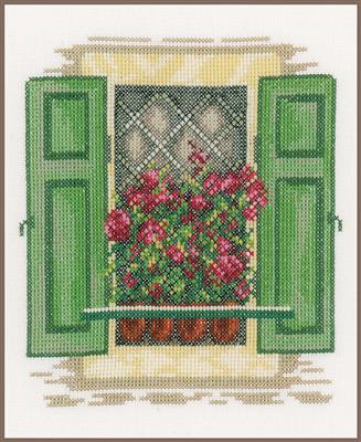Kit punto de cruz "Window with Shutters" - PN0167122