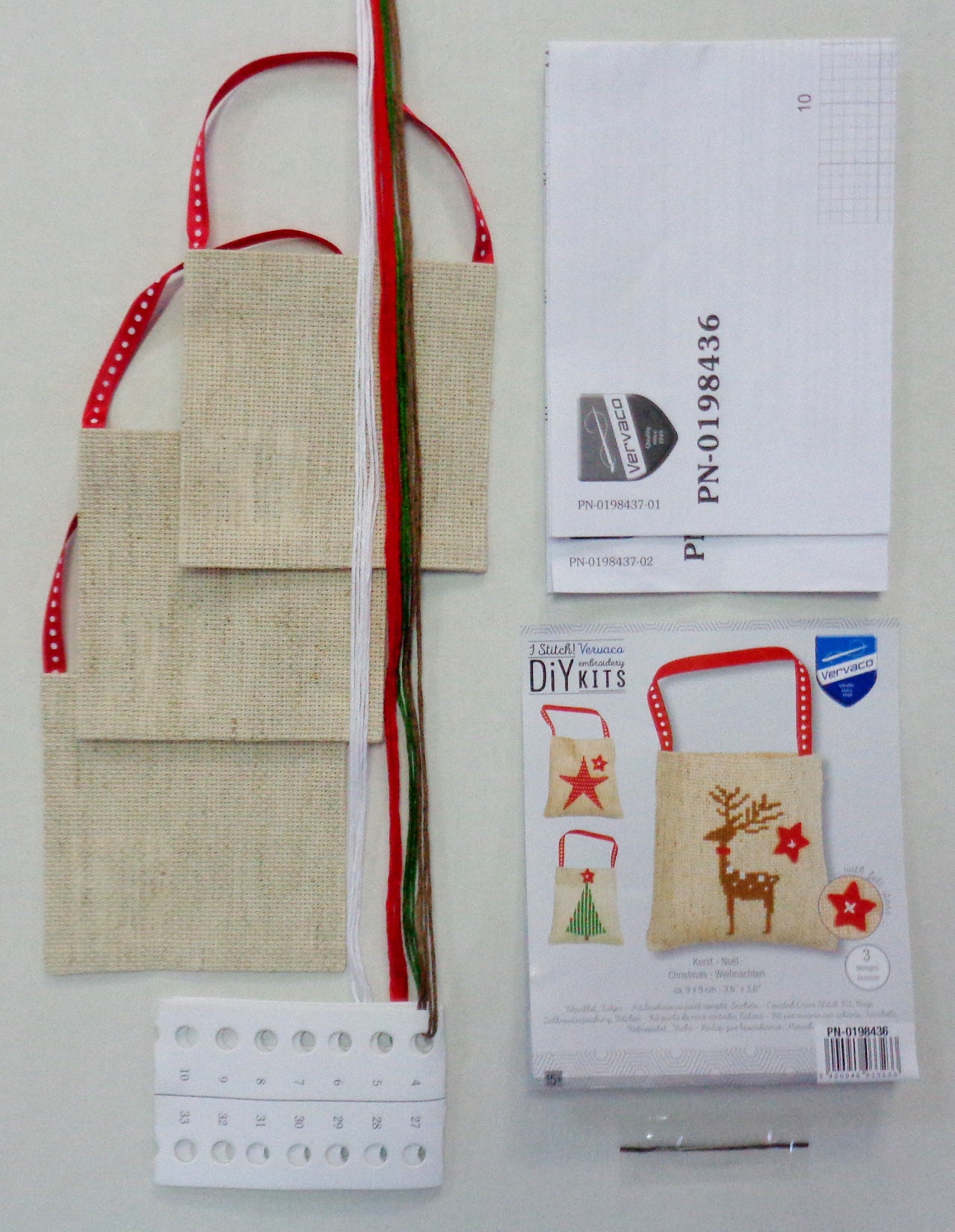 Kit punto de cruz "Christmas Bag Set of 3" - PN0198436