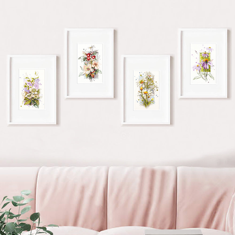 Kit punto de cruz "Hellebore" 100-104
