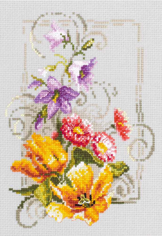 Kit punto de cruz "Happy June" 100-162