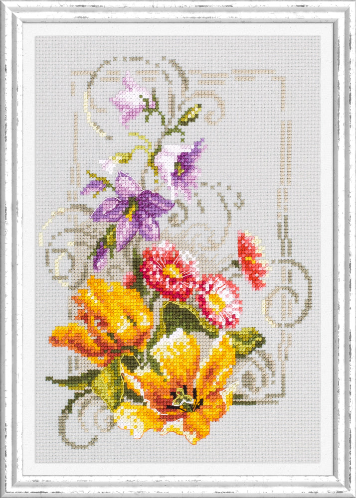Kit punto de cruz "Happy June" 100-162