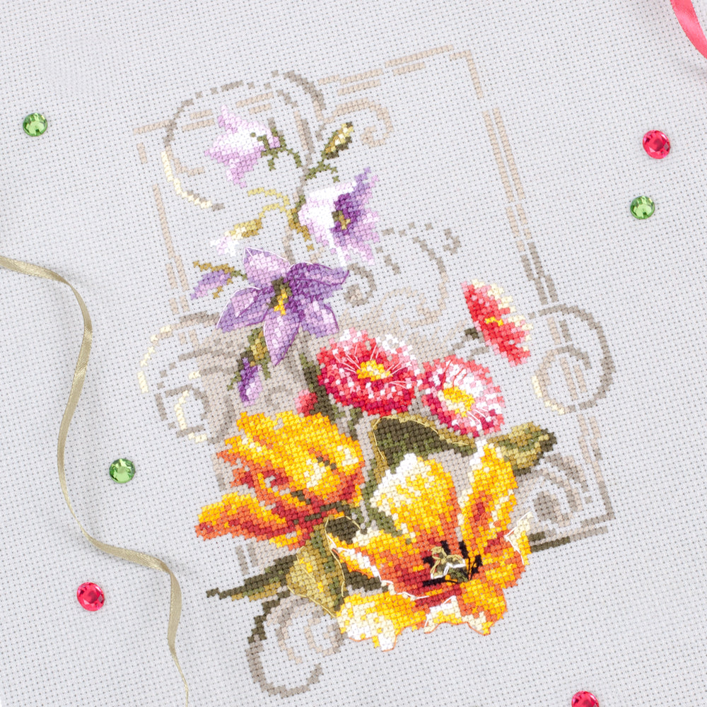 Kit punto de cruz "Happy June" 100-162