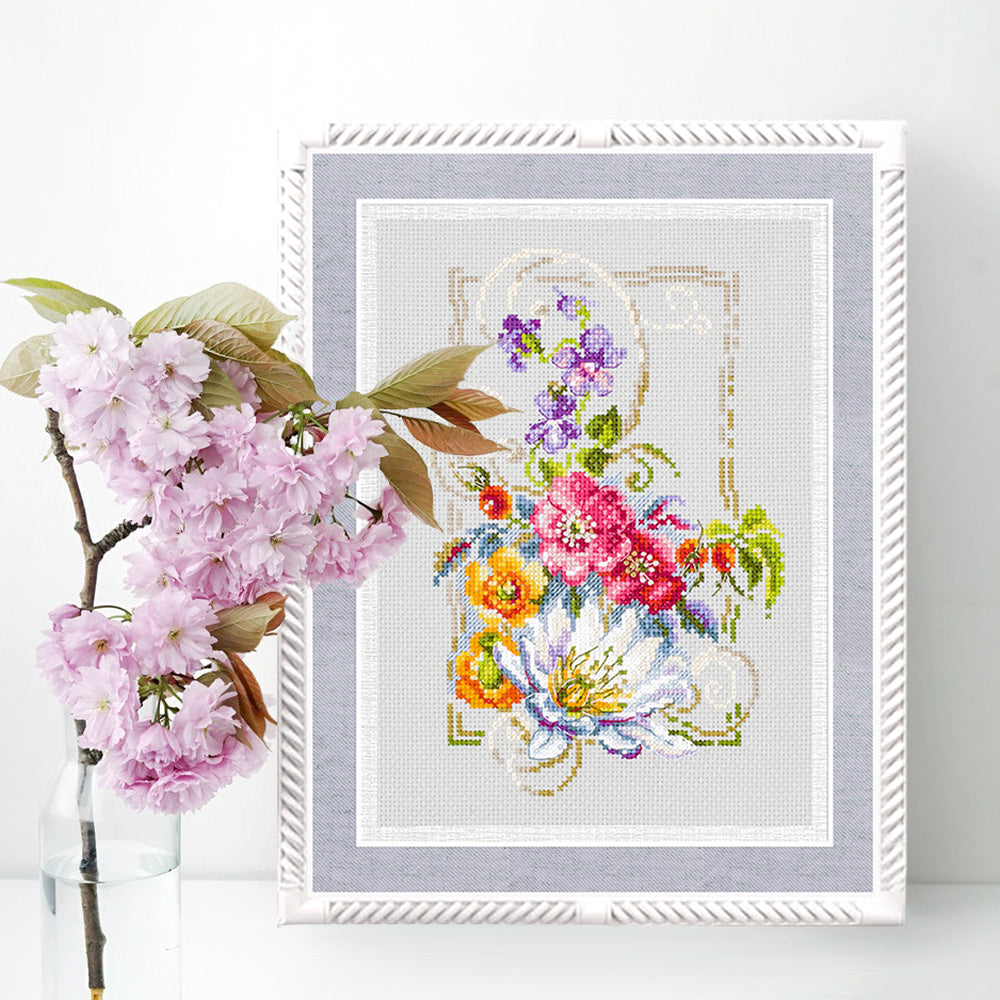 Kit punto de cruz "Happy July" 100-163