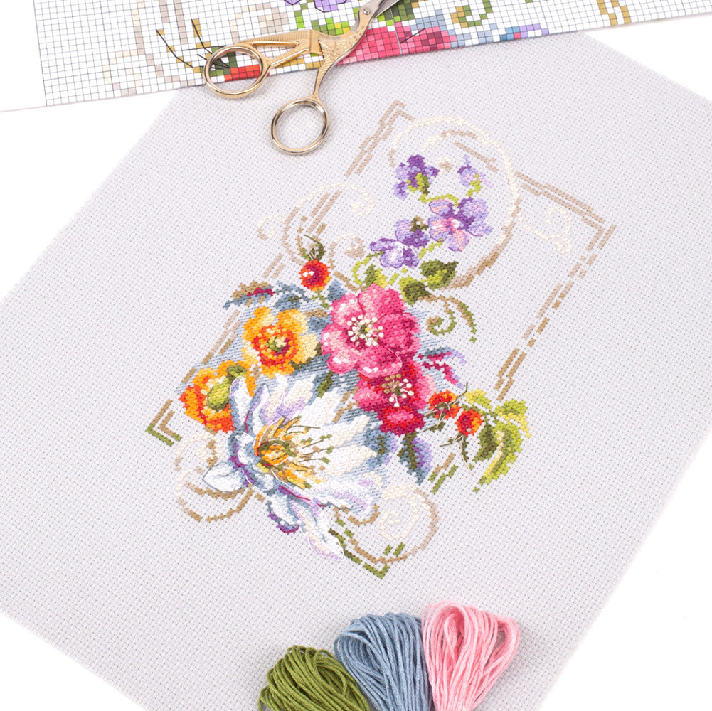 Kit punto de cruz "Happy July" 100-163