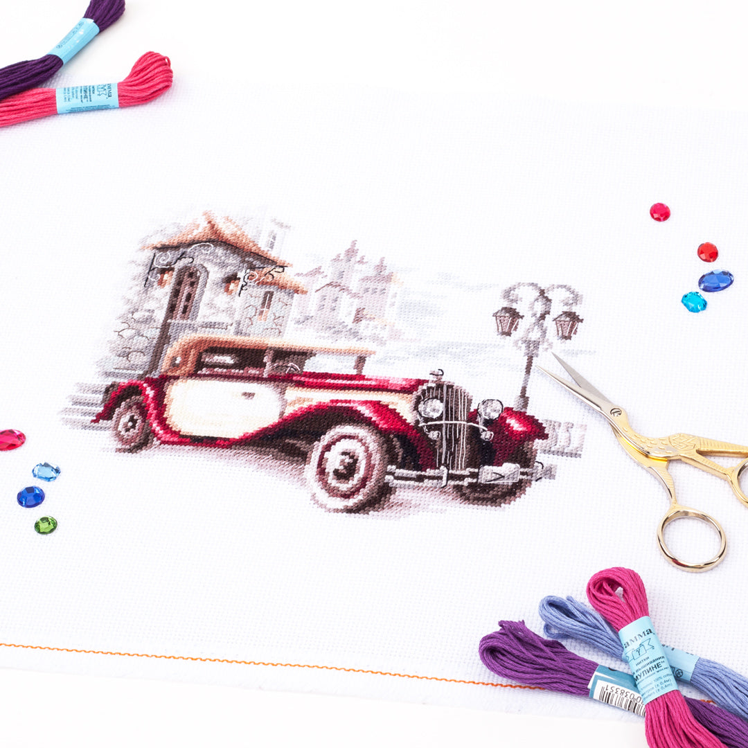 Kit punto de cruz "Retro Cadillac" 110-022
