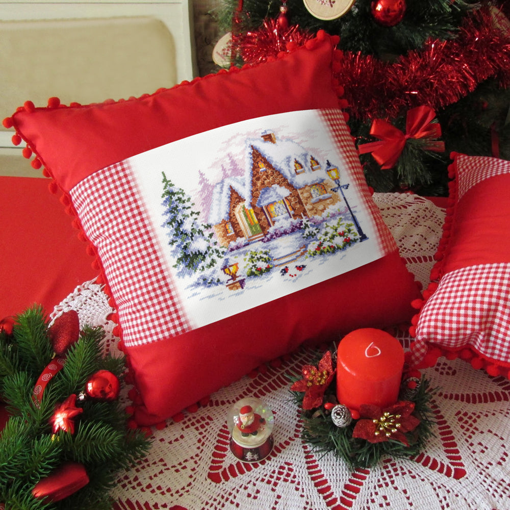 Kit punto de cruz "Winter House" 110-041