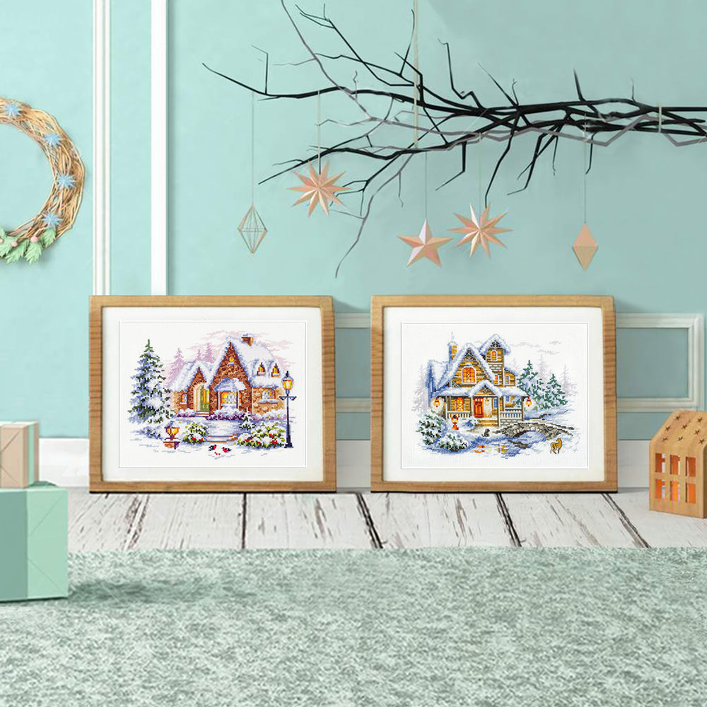 Kit punto de cruz "Winter Cottage" 110-042