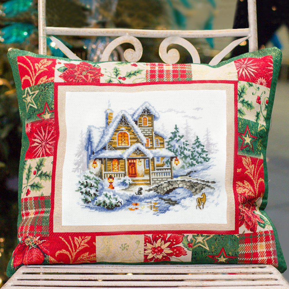 Kit punto de cruz "Winter Cottage" 110-042