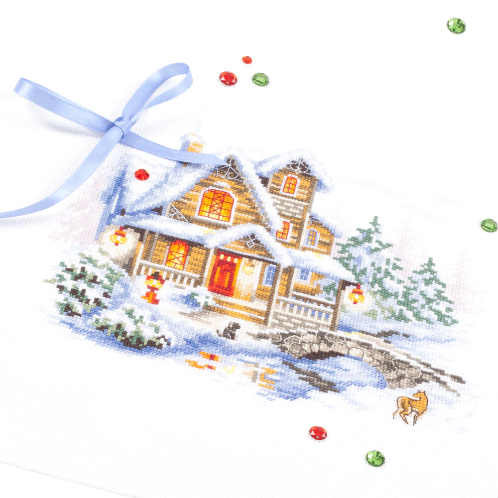 Kit punto de cruz "Winter Cottage" 110-042