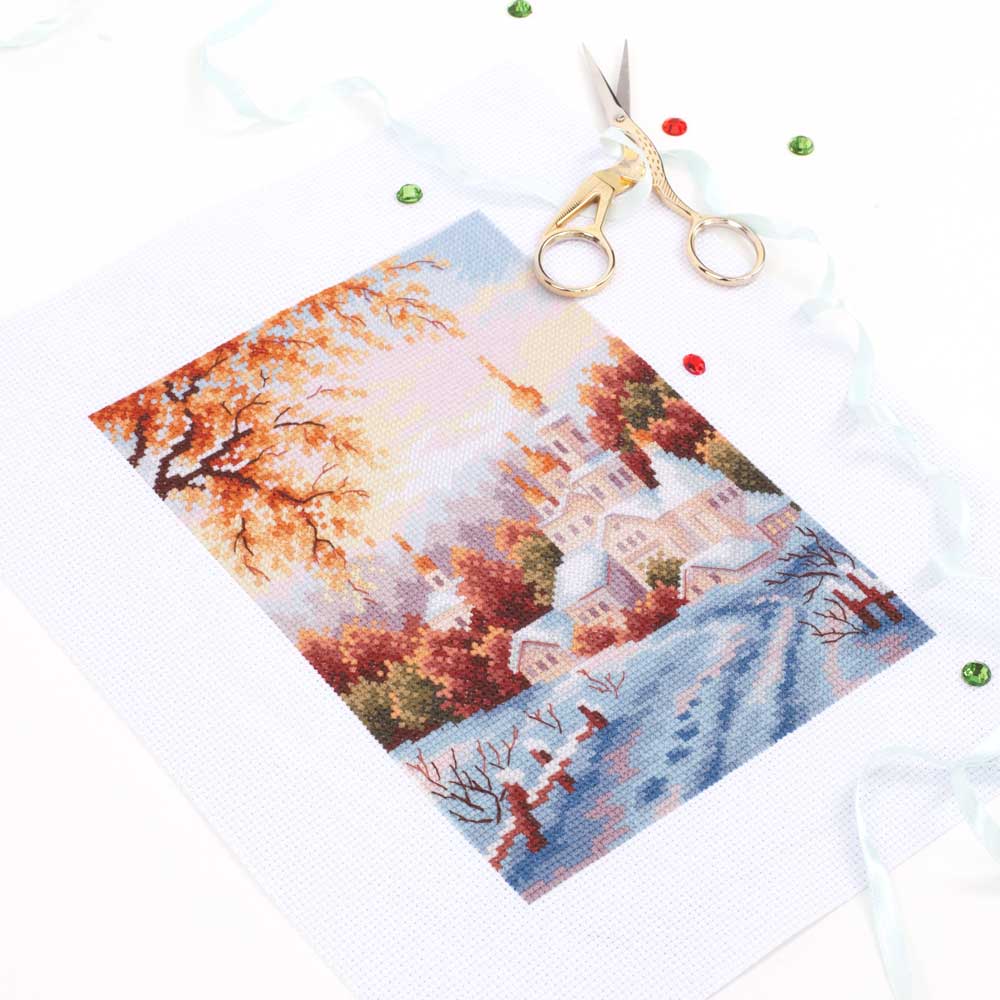 Kit punto de cruz "Snow Monastery" 110-061