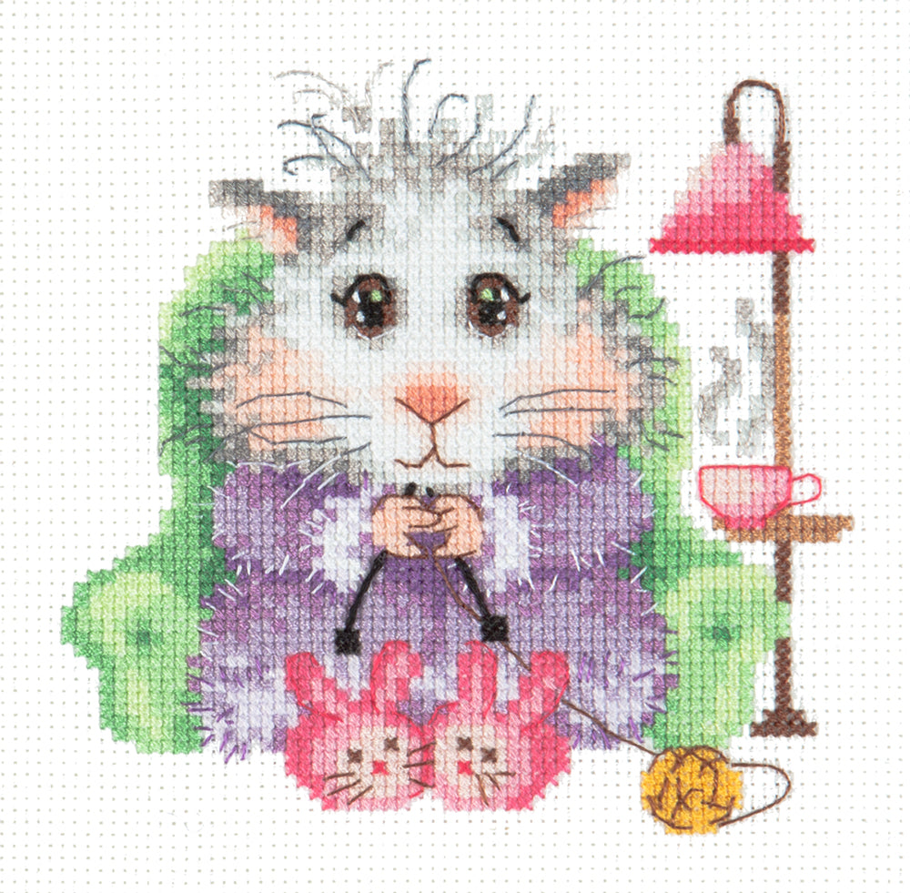 Kit punto de cruz "I knit to order" 18-95