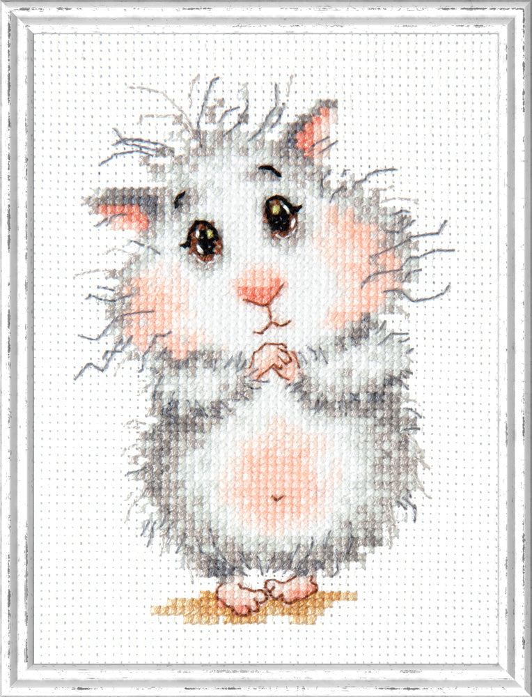 Kit ponto cruz "Compre um hamster, por favor!" 19-16