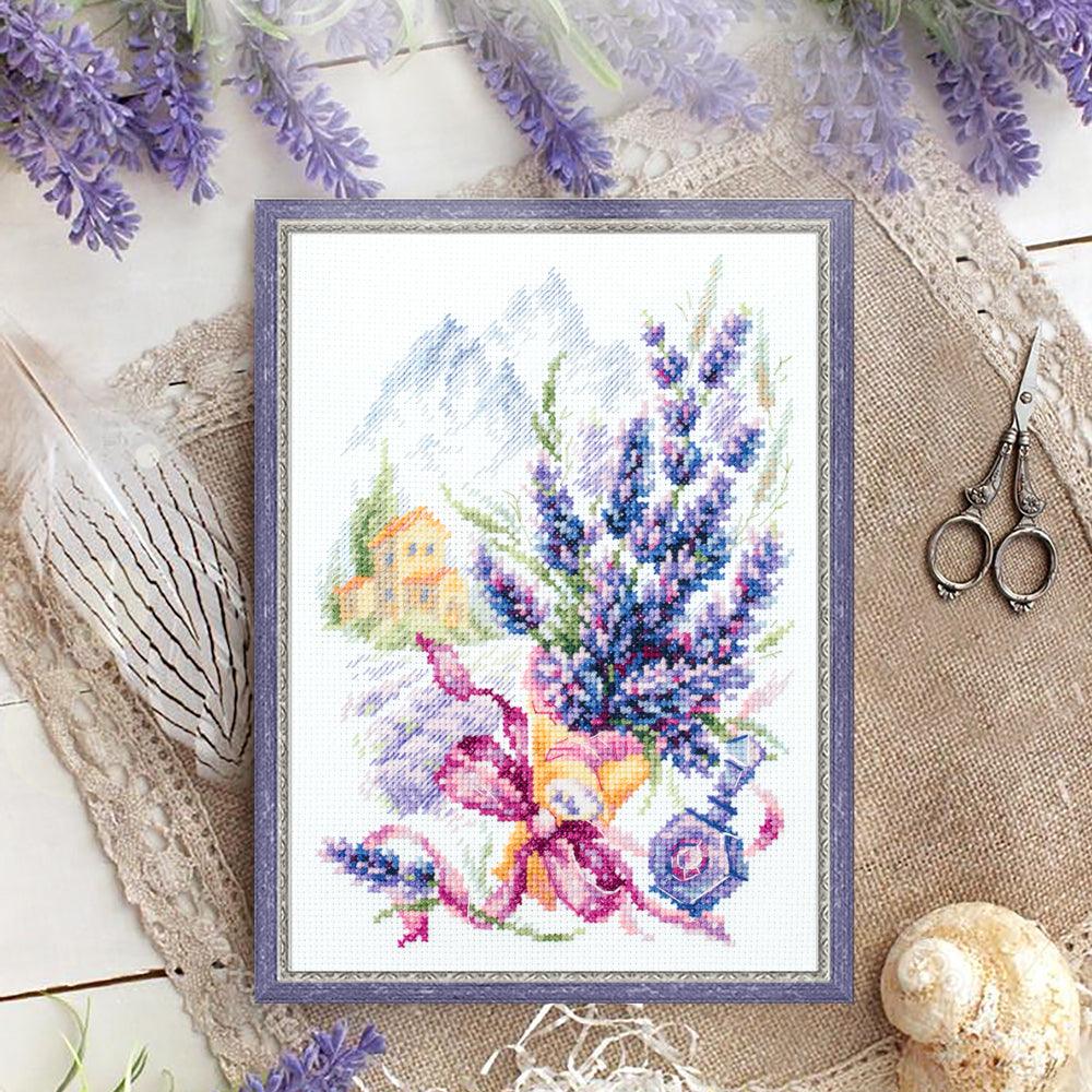 Kit punto de cruz "Mountain Lavender" 219-378