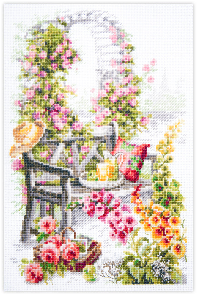 Kit punto de cruz "Retreat Garden" 250-065