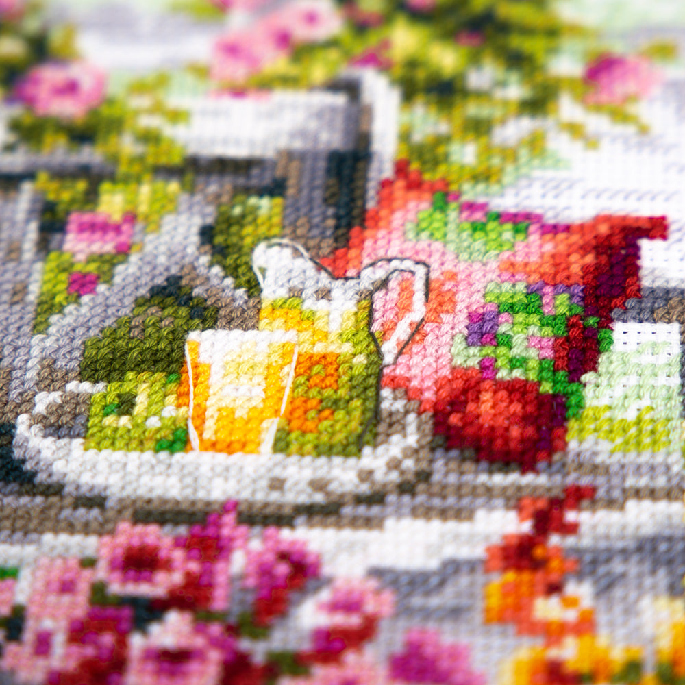 Kit punto de cruz "Retreat Garden" 250-065