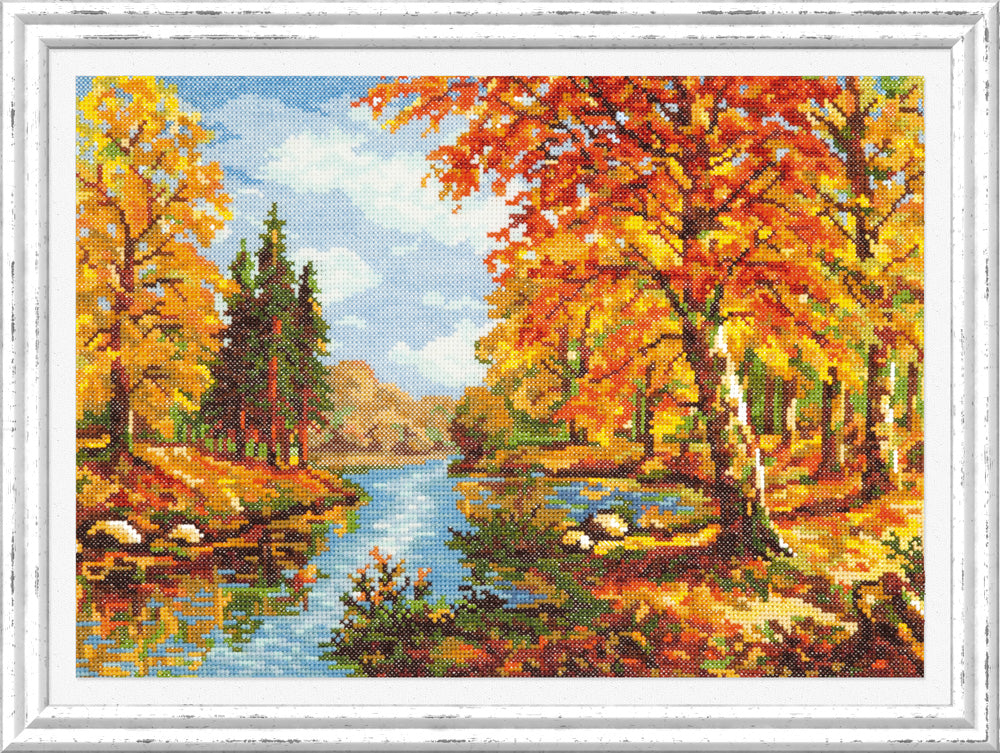 Kit punto de cruz "Golden Autumn" 45-02