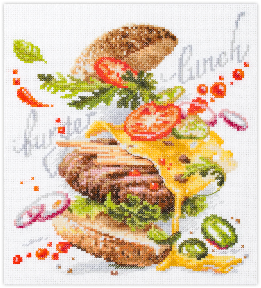 Kit punto de cruz "Burger Lunch" 528-556