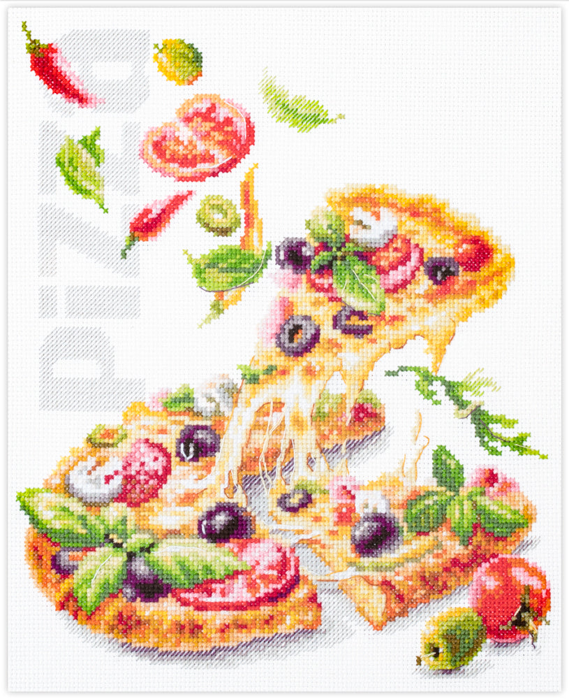 Kit punto de cruz "Pizza" 528-557