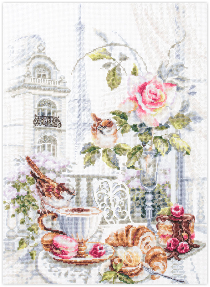 Kit punto de cruz "Parisian Morning" 528-558