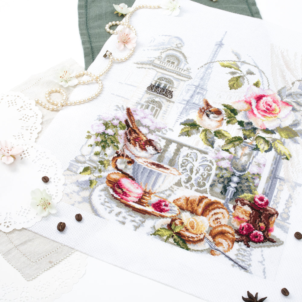 Kit punto de cruz "Parisian Morning" 528-558