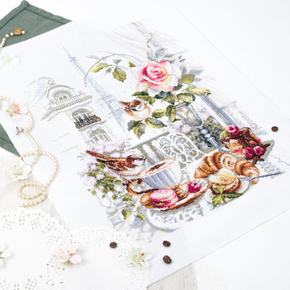 Kit punto de cruz "Parisian Morning" 528-558