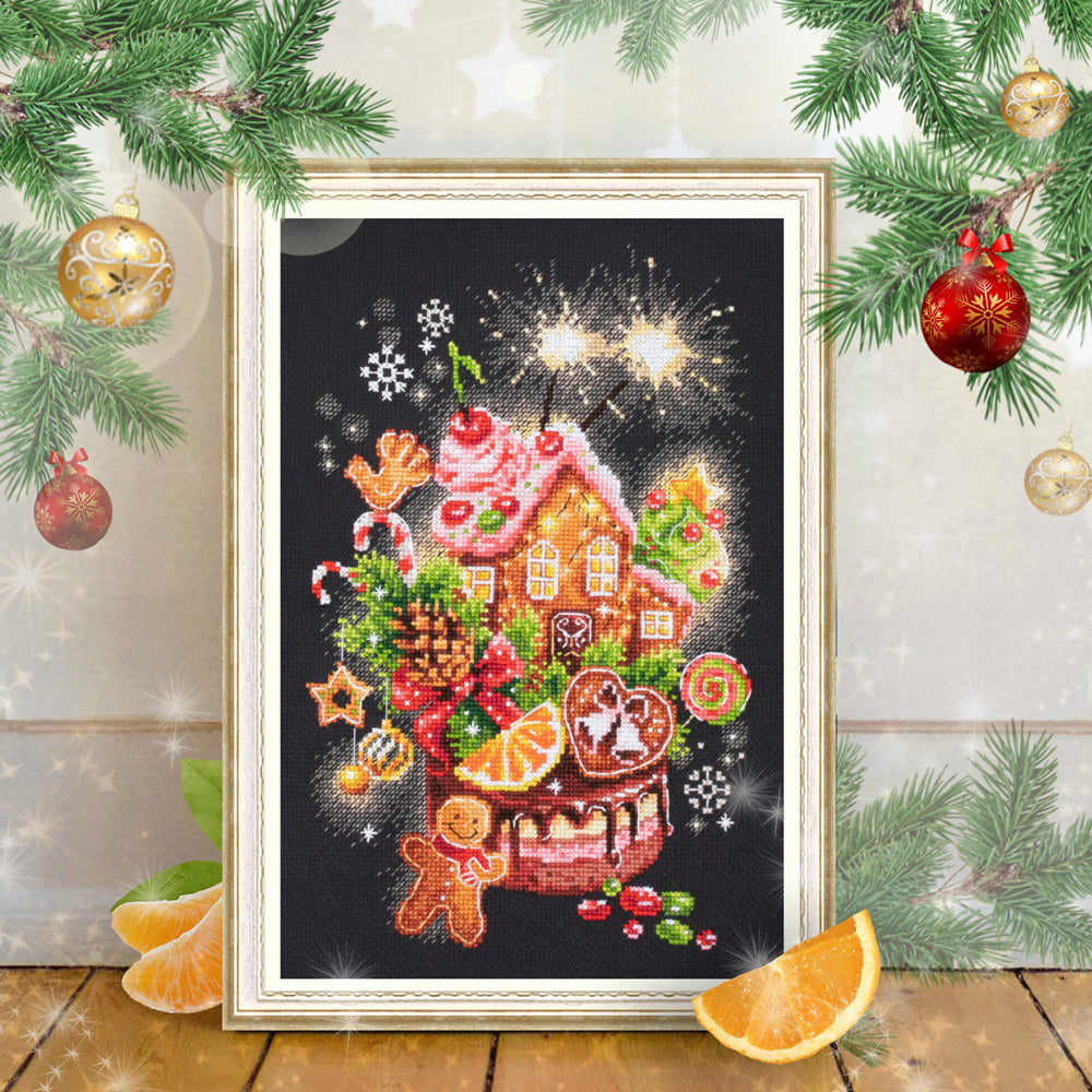 Kit ponto cruz "Doces de Natal" 540-673