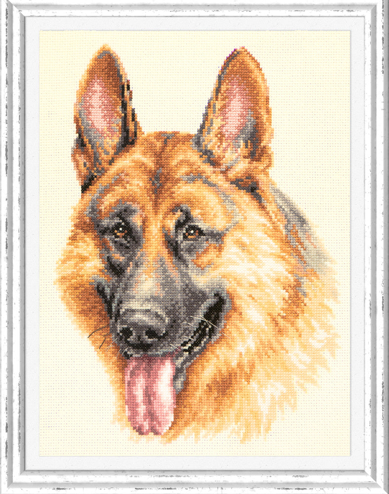 Kit punto de cruz "German Shepherd" 59-23
