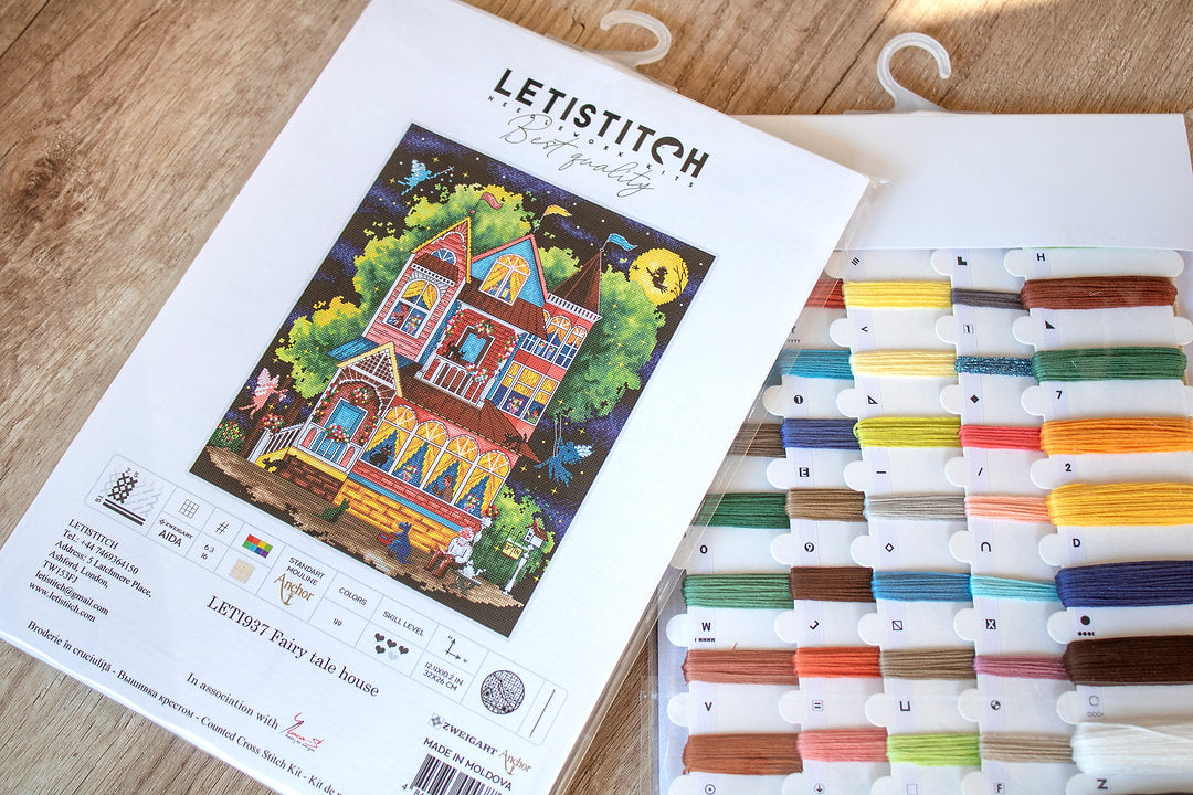 Kit de Punto de Cruz Letistitch "Fairy tale house" - Leti 937