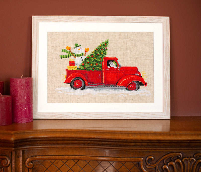 Kit punto de cruz "Camión navideño" - PN0166616 - ElMundoEnCruz