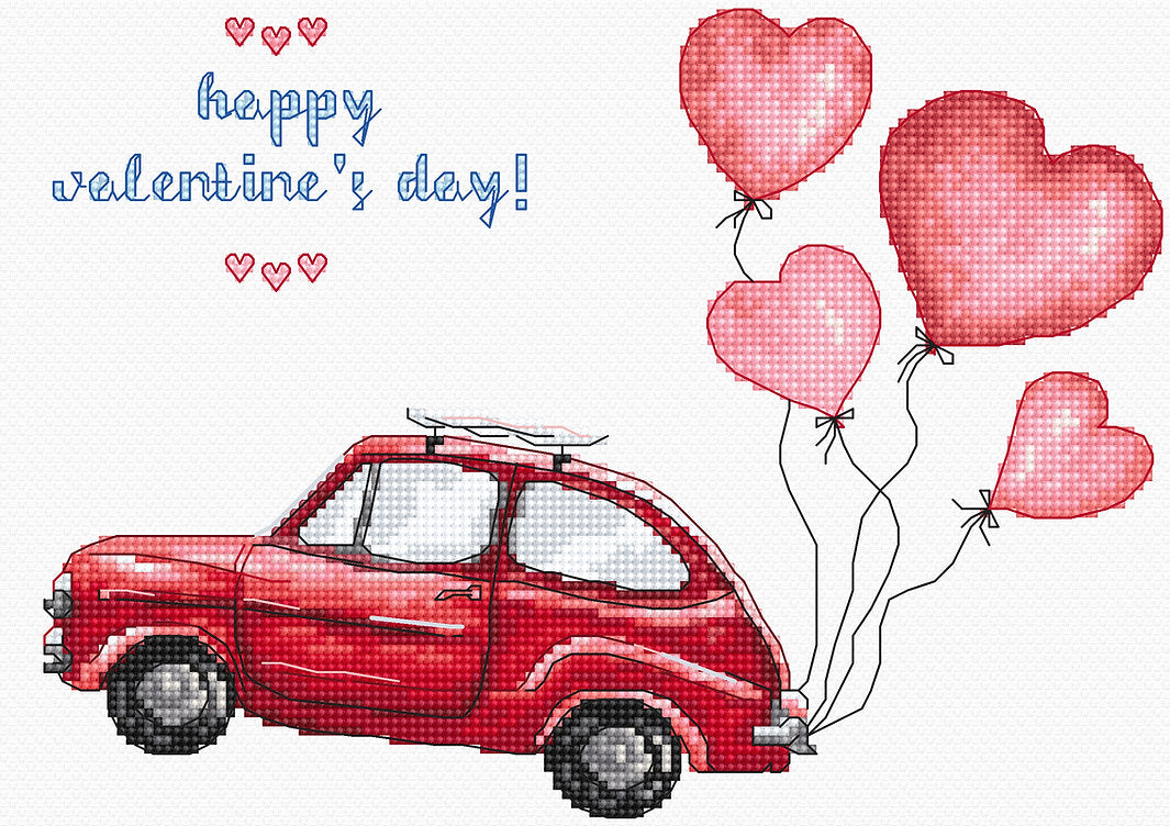 Kit de Punto de Cruz Letistitch "Happy Valentine's Day" - Leti 983