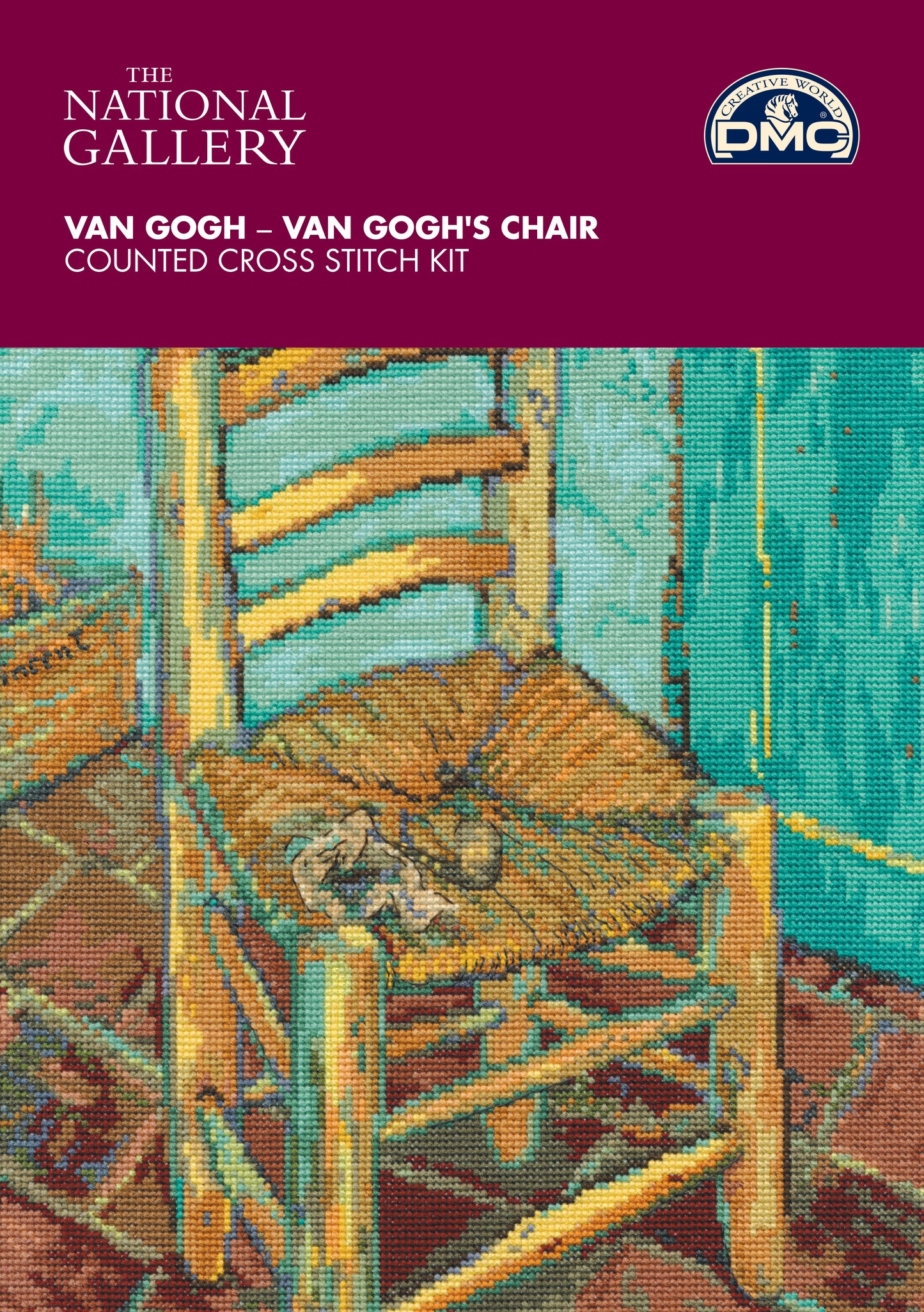 Kit de punto de cruz DMC "La silla de Van Gogh" - BL1066/71