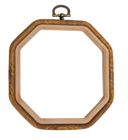 Bastidor "Vitage" Octagonal - 14x14cm - FR2052 - ElMundoEnCruz